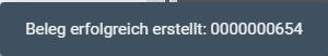 [de] Bestätigung, dass ein Beleg erfolgreich erstellt wurde